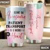 Awesome Patient Transport Tumbler Stainless Steel 20oz, Funny Patient Transport Gifts Bulk For Birthday Christmas, Patient Transport Gifts For Men Women Office Coworker Driking Coffee Cup Humor view 4