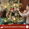 Personalized 2025 Christmas Ornaments, Customize 1-10 Names Christmas Tree Decoration Laser Engraved Names, Comes with a Rope (5 Names, Red Bow (Most Options)) view 4