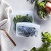 Stasher Premium Silicone Reusable Food Storage Bags, 2-Pack, Clear, Multi-Use Food Storage Bags, Lunch Bag, Travel Containers, BPA Free, Leak-free, Dishwasher-Safe, Eco-friendly view 2