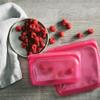 Stasher Premium Silicone Reusable Food Storage Bags, 2-Pack, Clear, Multi-Use Food Storage Bags, Lunch Bag, Travel Containers, BPA Free, Leak-free, Dishwasher-Safe, Eco-friendly view 3