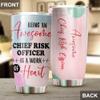 Awesome Chief Risk Officer Tumbler Stainless Steel 20oz, Funny Chief Risk Officer Gifts Bulk For Birthday Christmas, Chief Risk Officer Gifts For Men Women Office Coworker Driking Coffee Cup Humor view 4
