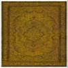 5'9" x 8'6" - 175 x 258 Cm Atina Yellow Bohemian Wool Cotton Handmade Handknotted Vintage Turkish Area Rug for Living Room Bedroom Nursery Hallway Indoor view 1
