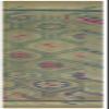 2'9" x 10'3" - 085 x 313 Cm Girit Green Geometric Bohemian Wool Cotton Handmade Handknotted Vintage Turkish Area Rug for Living Room Bedroom Nursery Hallway Indoor view 1