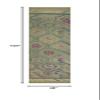2'9" x 10'3" - 085 x 313 Cm Girit Green Geometric Bohemian Wool Cotton Handmade Handknotted Vintage Turkish Area Rug for Living Room Bedroom Nursery Hallway Indoor view 2