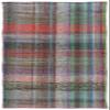 3'5" x 6'1" - 103 x 186 Cm Girit Brown Striped Bohemian Wool Cotton Handmade Handknotted Vintage Turkish Area Rug for Living Room Bedroom Nursery Hallway Indoor view 1