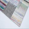 6'8" x 9'10" - 202 x 299 Cm Fourty Patch Grey Patchwork Bohemian Wool Cotton Handmade Handknotted Vintage Turkish Area Rug for Living Room Bedroom Nursery Hallway Indoor view 2