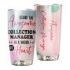 Awesome Collection Manager Tumbler Stainless Steel 20oz, Funny Collection Manager Gifts Bulk For Birthday Christmas, Collection Manager Gifts For Men Women Office Coworker Driking Coffee Cup Humor view 1