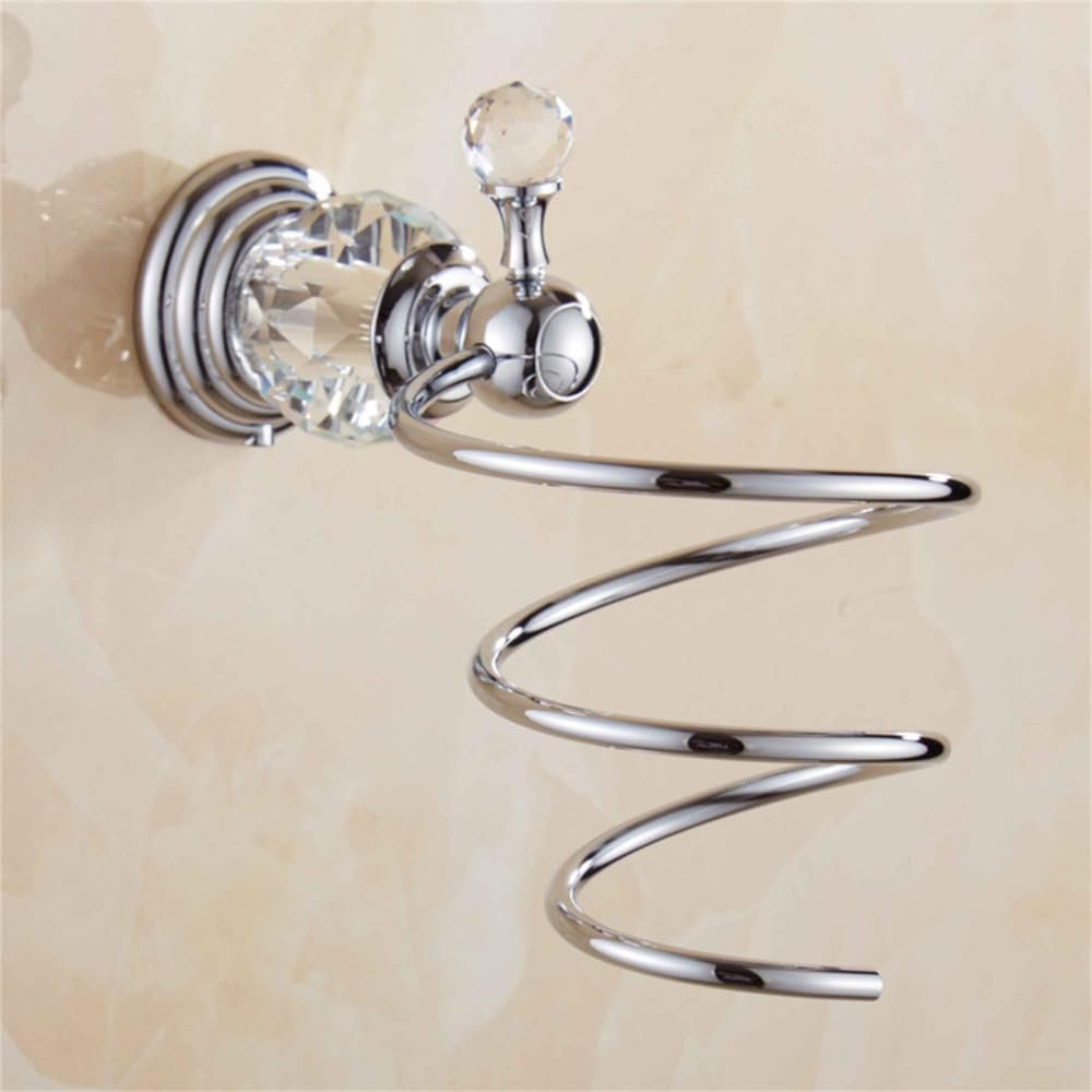 Bathroom Hardware Set Crystal Bath Towel Shelf Toilet Paper Holder Sliver Chrome Towel Bar Toilet Brush Holder Robe Hook,Hair Dryer Holder