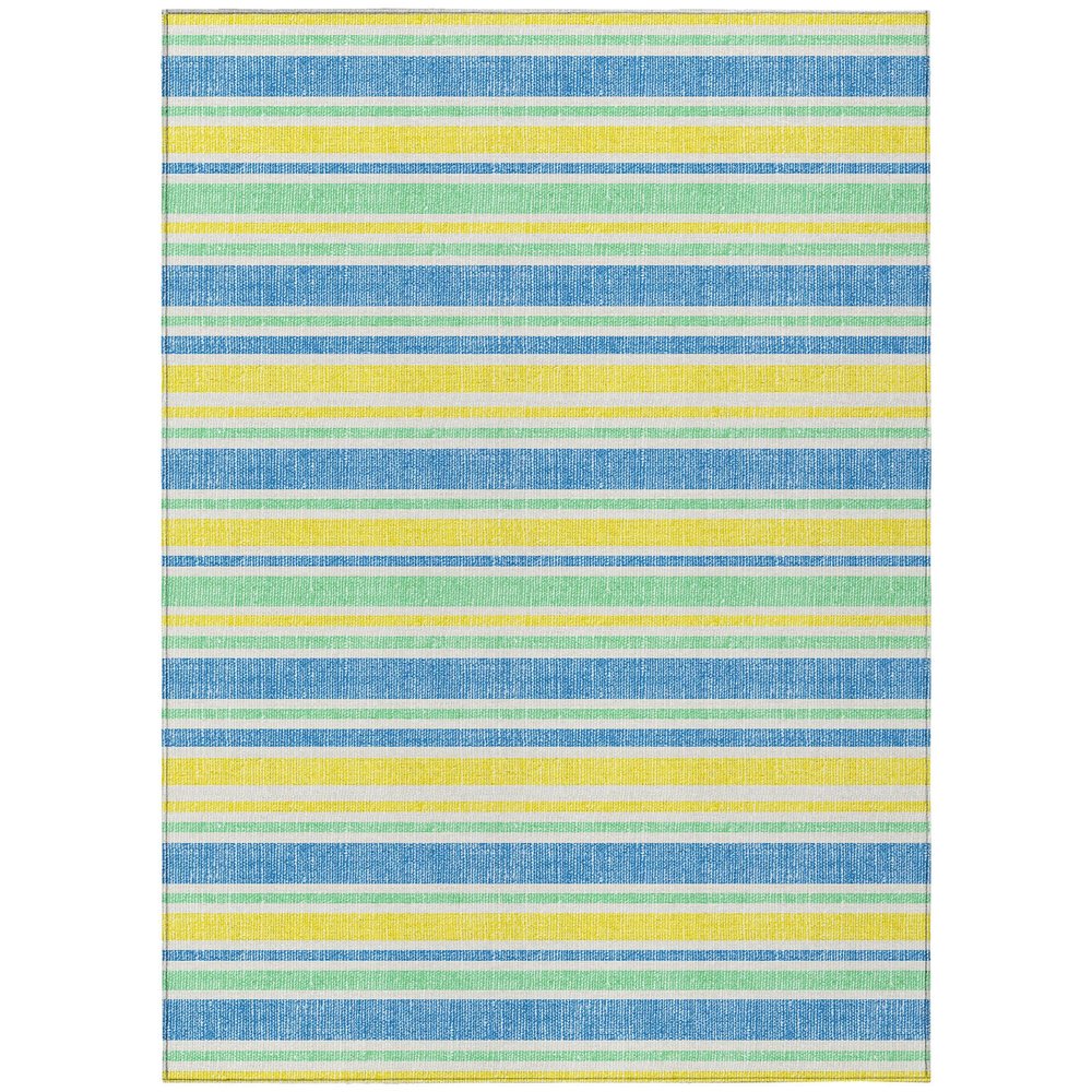 Addison Rugs Chantille ACN531 Gold 9' x 12 Indoor Outdoor Area Rug, Stain Resistant, Machine Washable, Non Shedding, Bedroom, Living Room, Dining Room, Kitchen Rug