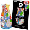 MODGY Expandable Flower Vase, Plastic Decorative Modern Foldable Printed Vases for Centerpieces for Wedding, Dining Table, Home Decor, Living Room, Bathroom, Frank Lloyd Wright, Hoffman Rug view 1