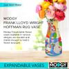 MODGY Expandable Flower Vase, Plastic Decorative Modern Foldable Printed Vases for Centerpieces for Wedding, Dining Table, Home Decor, Living Room, Bathroom, Frank Lloyd Wright, Hoffman Rug view 2