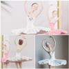 3 Pcs Resin Ornaments Dancer Cake Topper Norse Decor Ornament Figurines Elegant Decor Gilrs Birthday Dancer Ballet Figurines Figure White Doll Girl Nordic Synthetic Resin view 3