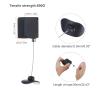 MECCANIXITY Retractable Cable Lock with Double-Sided Adhesive Remote Control Security Lock Arc Terminal for TV, DVD,Showroom,Remote,600g 4Set Black view 2