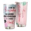 Awesome Marine Technician Tumbler Stainless Steel 20oz, Funny Marine Technician Gifts Bulk For Birthday Christmas, Marine Technician Gifts For Men Women Office Coworker Driking Coffee Cup Humor view 1