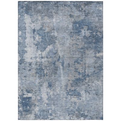 Addison Rugs Chantille ACN173 Blue 2'6" x 3'10 Indoor Outdoor Area Rug, Stain Resistant, Machine Washable, Non Shedding, Bedroom, Living Room, Dining Room, Kitchen Rug