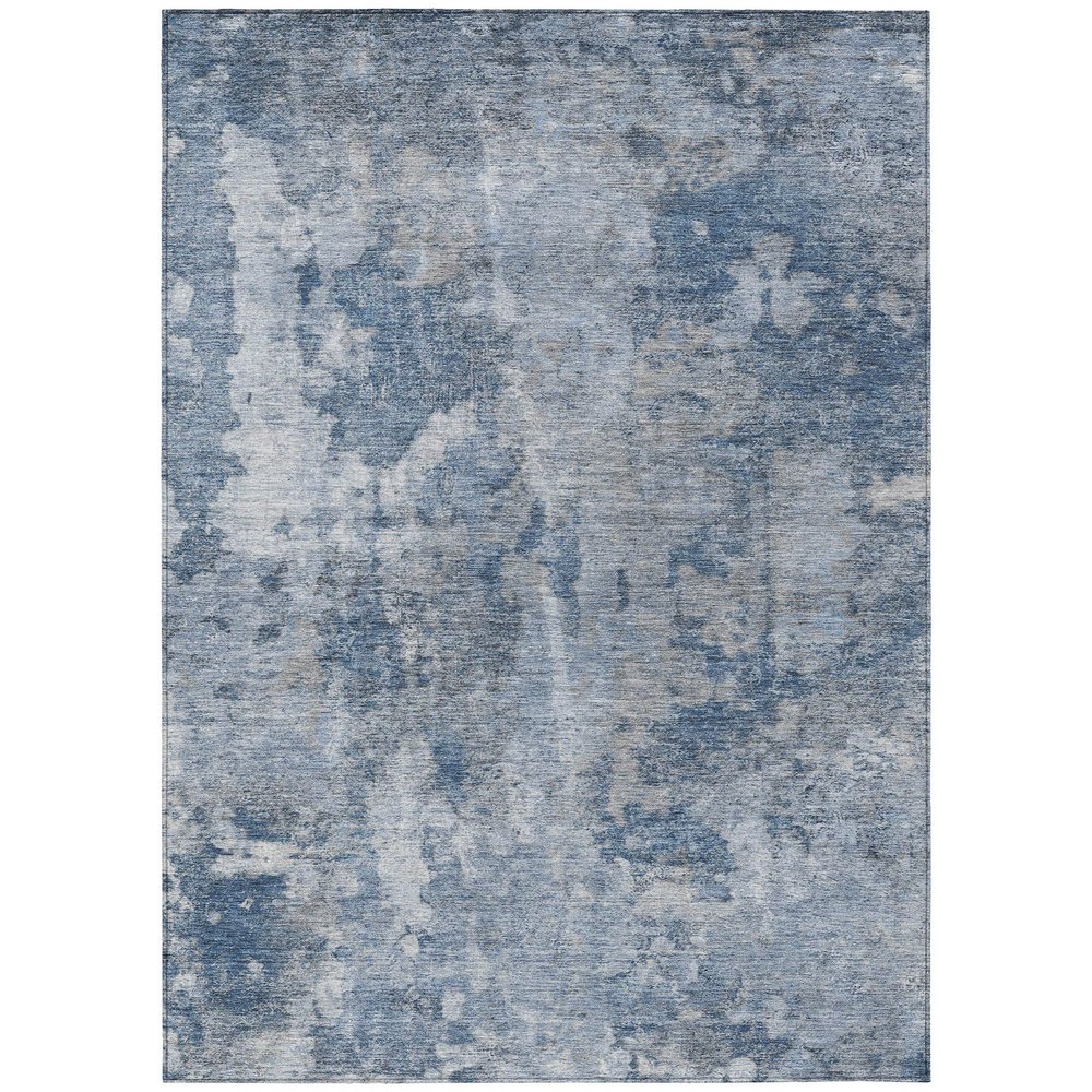 Addison Rugs Chantille ACN173 Blue 2'6" x 3'10 Indoor Outdoor Area Rug, Stain Resistant, Machine Washable, Non Shedding, Bedroom, Living Room, Dining Room, Kitchen Rug