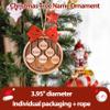 Personalized 2025 Christmas Ornaments, Customize 1-10 Names Christmas tree decoration Laser Engraved Names, Comes with a rope (6 Names, Red bow (most options)) view 2
