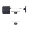 MECCANIXITY Retractable Cable Lock with Double-Sided Adhesive Remote Control Security Lock Arc Terminal for TV, DVD,Showroom,Remote,600g 2Set Black view 3