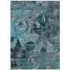 Addison Rugs Chantille ACN555 Teal 10' x 14 Indoor Outdoor Area Rug, Stain Resistant, Machine Washable, Non Shedding, Bedroom, Living Room, Dining Room, Kitchen Rug view 1