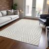 Addison Rugs Chantille ACN550 Ivory 2'6" x 3'10 Indoor Outdoor Area Rug, Stain Resistant, Machine Washable, Non Shedding, Bedroom, Living Room, Dining Room, Kitchen Rug view 2