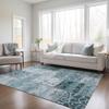Addison Rugs Chantille ACN566 Teal 2'6" x 3'10 Indoor Outdoor Area Rug, Stain Resistant, Machine Washable, Non Shedding, Bedroom, Living Room, Dining Room, Kitchen Rug view 2