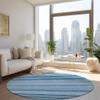 Addison Rugs Chantille ACN529 Blue 8' x 8 Indoor Outdoor Round Area Rug, Stain Resistant, Machine Washable, Non Shedding, Bedroom, Living Room, Dining Room, Kitchen Rug view 2