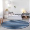 Addison Rugs Chantille ACN530 Blue 8' x 8 Indoor Outdoor Round Area Rug, Stain Resistant, Machine Washable, Non Shedding, Bedroom, Living Room, Dining Room, Kitchen Rug view 2