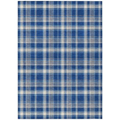 Addison Rugs Chantille ACN563 Blue 3' x 5 Indoor Outdoor Area Rug, Stain Resistant, Machine Washable, Non Shedding, Bedroom, Living Room, Dining Room, Kitchen Rug