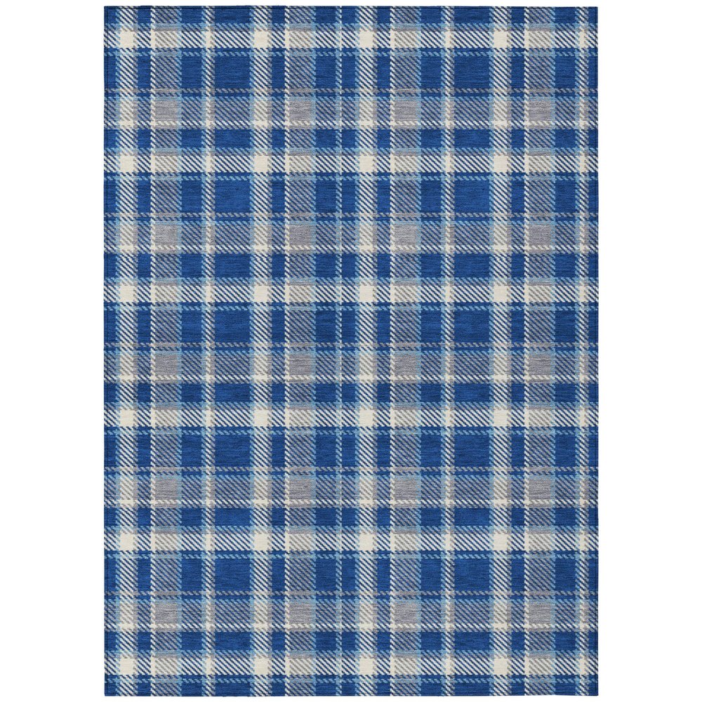 Addison Rugs Chantille ACN563 Blue 3' x 5 Indoor Outdoor Area Rug, Stain Resistant, Machine Washable, Non Shedding, Bedroom, Living Room, Dining Room, Kitchen Rug
