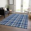 Addison Rugs Chantille ACN563 Blue 3' x 5 Indoor Outdoor Area Rug, Stain Resistant, Machine Washable, Non Shedding, Bedroom, Living Room, Dining Room, Kitchen Rug view 2