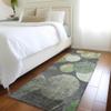 Addison Rugs Chantille ACN556 Green 2'3" x 7'6" Indoor Outdoor Hallway Runner Rug, Stain Resistant Washable Kitchen Area Carpet for Bathroom, Laundry and Bedroom view 2