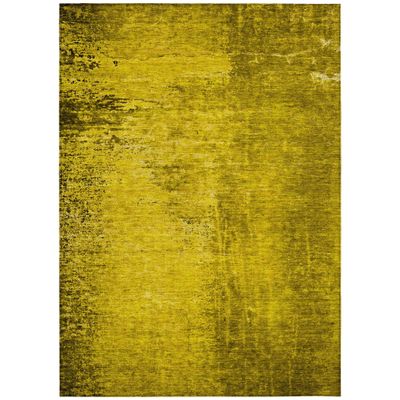 Addison Rugs Chantille ACN554 Gold 2'6" x 3'10 Indoor Outdoor Area Rug, Stain Resistant, Machine Washable, Non Shedding, Bedroom, Living Room, Dining Room, Kitchen Rug