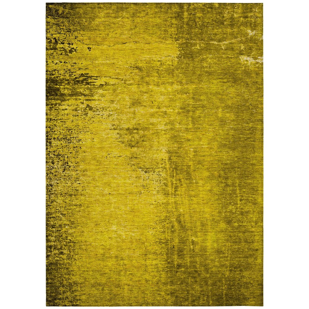 Addison Rugs Chantille ACN554 Gold 2'6" x 3'10 Indoor Outdoor Area Rug, Stain Resistant, Machine Washable, Non Shedding, Bedroom, Living Room, Dining Room, Kitchen Rug