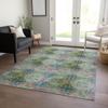 Addison Rugs Chantille ACN557 Green 8' x 10 Indoor Outdoor Area Rug, Stain Resistant, Machine Washable, Non Shedding, Bedroom, Living Room, Dining Room, Kitchen Rug view 2