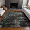 Addison Rugs Chantille ACN542 Black 3' x 5' Indoor Outdoor Area Rug, Easy Clean, Machine Washable, Non Shedding, Bedroom, Living Room, Dining Room, Kitchen, Patio Rug view 2