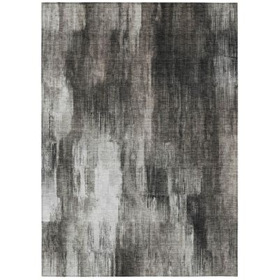 Addison Rugs Chantille ACN567 Gray 5' x 7'6 Indoor Outdoor Area Rug, Stain Resistant, Machine Washable, Non Shedding, Bedroom, Living Room, Dining Room, Kitchen Rug