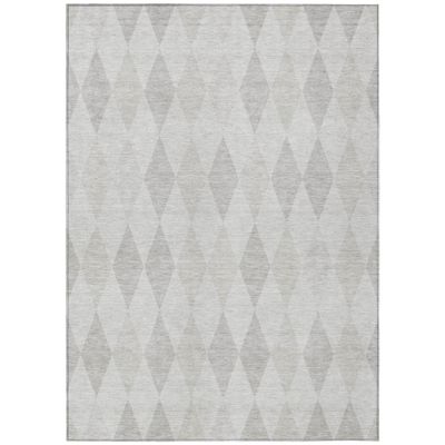 Addison Rugs Chantille ACN561 Ivory 9' x 12 Indoor Outdoor Area Rug, Stain Resistant, Machine Washable, Non Shedding, Bedroom, Living Room, Dining Room, Kitchen Rug