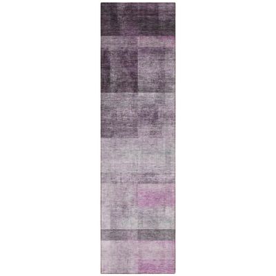 Addison Rugs Chantille ACN568 Purple 2'3" x 7'6" Indoor Outdoor Hallway Runner Rug, Stain Resistant Washable Kitchen Area Carpet for Bathroom, Laundry and Bedroom