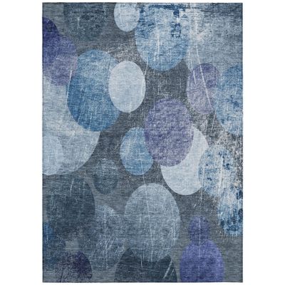 Addison Rugs Chantille ACN556 Blue 5' x 7'6 Indoor Outdoor Area Rug, Stain Resistant, Machine Washable, Non Shedding, Bedroom, Living Room, Dining Room, Kitchen Rug
