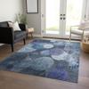 Addison Rugs Chantille ACN556 Blue 5' x 7'6 Indoor Outdoor Area Rug, Stain Resistant, Machine Washable, Non Shedding, Bedroom, Living Room, Dining Room, Kitchen Rug view 2