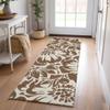 Addison Rugs Chantille ACN551 Brown 2'3" x 7'6" Indoor Outdoor Hallway Runner Rug, Stain Resistant Washable Kitchen Area Carpet for Bathroom, Laundry and Bedroom view 2