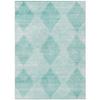 Addison Rugs Chantille ACN139 Teal 10' x 14 Indoor Outdoor Area Rug, Stain Resistant, Machine Washable, Non Shedding, Bedroom, Living Room, Dining Room, Kitchen Rug view 1