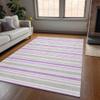 Addison Rugs Chantille ACN531 Ivory 8' x 10 Indoor Outdoor Area Rug, Stain Resistant, Machine Washable, Non Shedding, Bedroom, Living Room, Dining Room, Kitchen Rug view 2