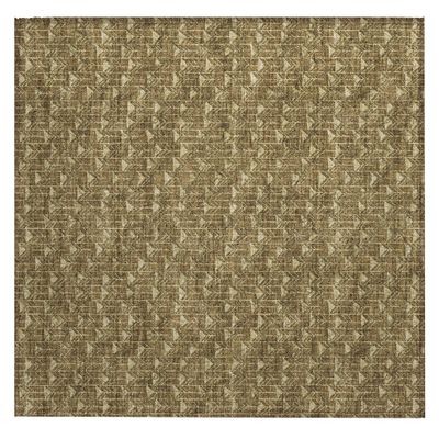 Addison Rugs Chantille ACN514 Brown 1'8" x 2'6 Indoor Outdoor Area Rug, Stain Resistant, Machine Washable, Non Shedding, Bedroom, Living Room, Dining Room, Kitchen Rug