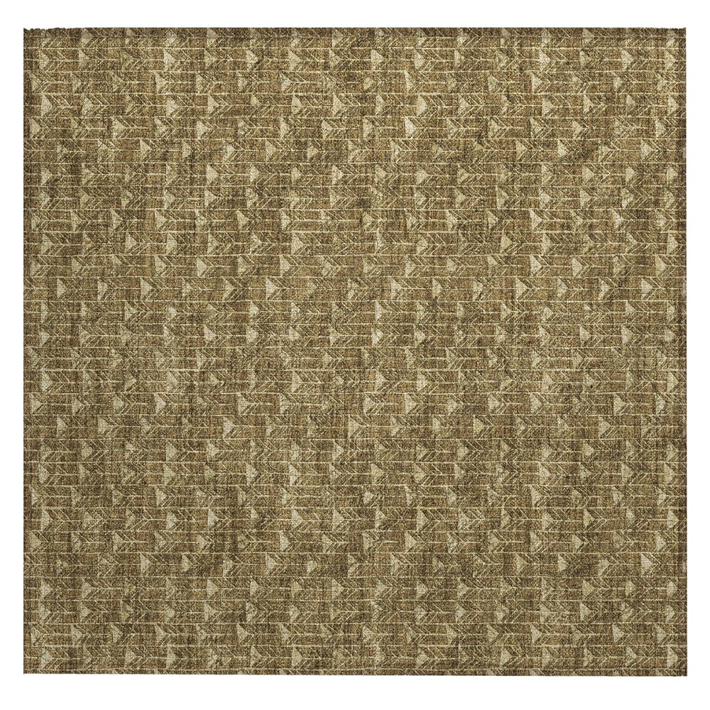 Addison Rugs Chantille ACN514 Brown 1'8" x 2'6 Indoor Outdoor Area Rug, Stain Resistant, Machine Washable, Non Shedding, Bedroom, Living Room, Dining Room, Kitchen Rug