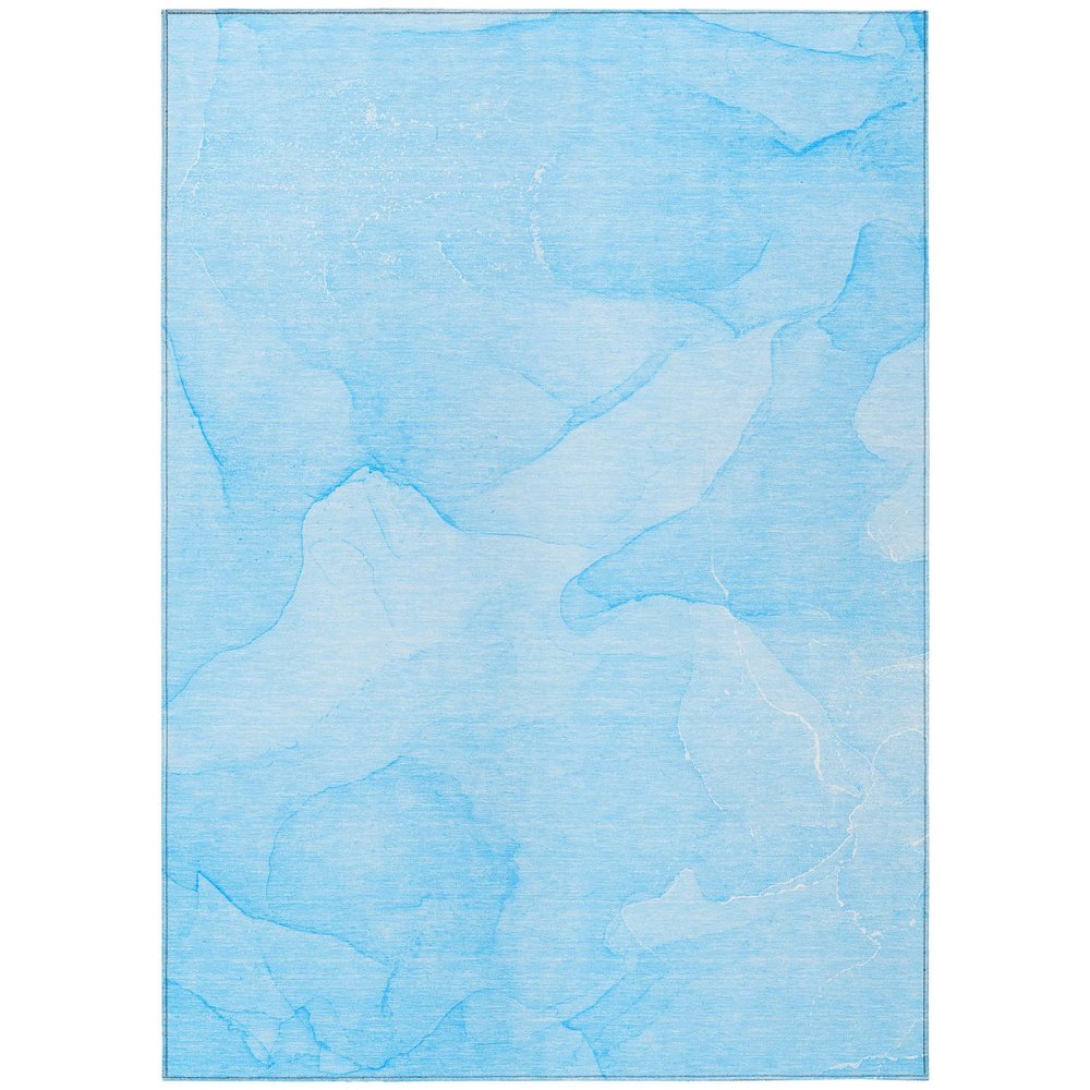 Addison Rugs Chantille ACN509 Blue 5' x 7'6 Indoor Outdoor Area Rug, Stain Resistant, Machine Washable, Non Shedding, Bedroom, Living Room, Dining Room, Kitchen Rug
