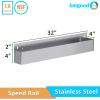 AmGood 32 in. Single Tier Stainless Steel Speed Rail Rack for Commercial Bars, NSF view 3