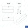 AmGood 32 in. Single Tier Stainless Steel Speed Rail Rack for Commercial Bars, NSF view 4