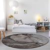 Addison Rugs Chantille ACN524 Brown 8' x 8 Indoor Outdoor Round Area Rug, Stain Resistant, Machine Washable, Non Shedding, Bedroom, Living Room, Dining Room, Kitchen Rug view 2
