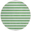 Addison Rugs Chantille ACN528 Green 8' x 8 Indoor Outdoor Round Area Rug, Stain Resistant, Machine Washable, Non Shedding, Bedroom, Living Room, Dining Room, Kitchen Rug view 1